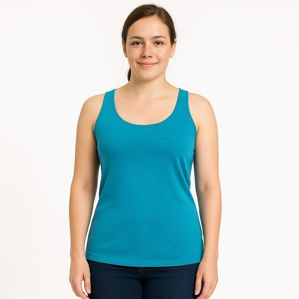 Divided Turquoise Tank 4